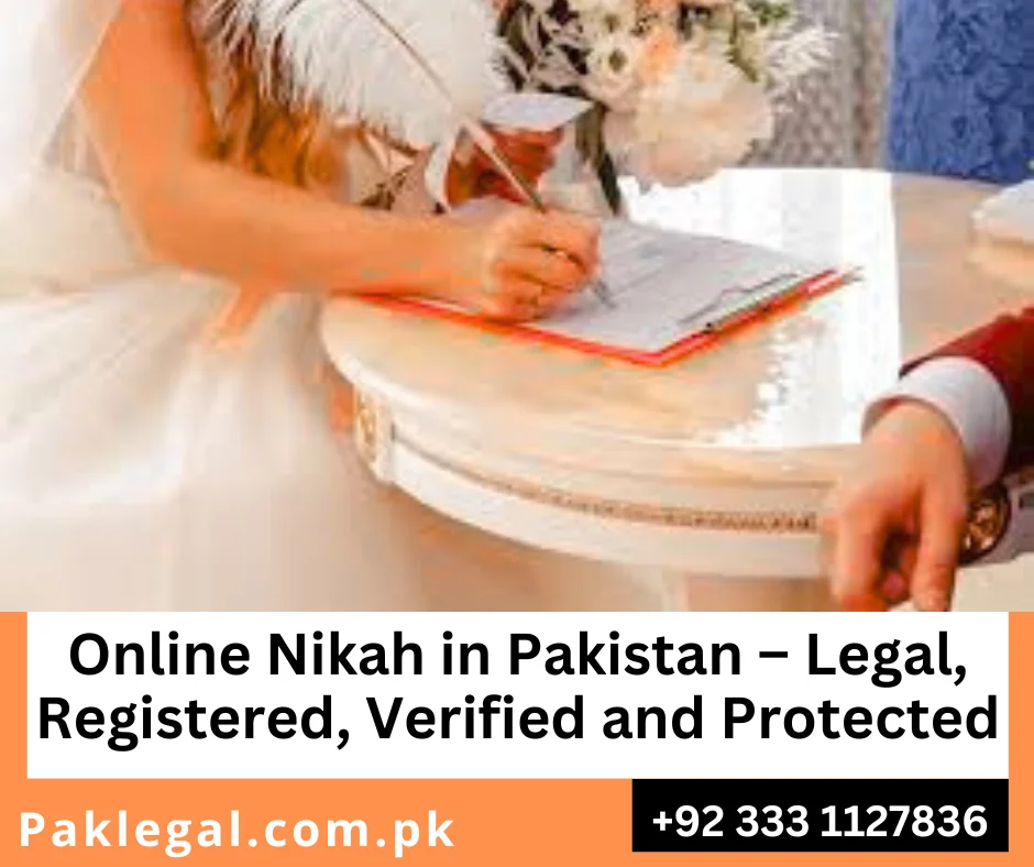 online nikah in Pakistan legally registered