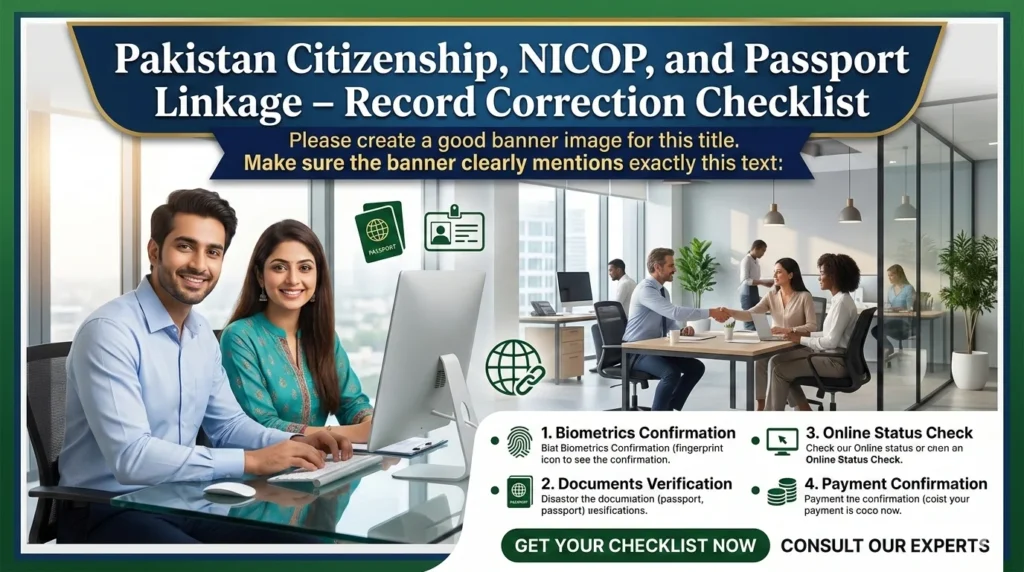 NADRA CNIC and NICOP record correction process
